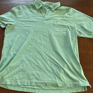 Vineyard Vines Edgartown Polo Size Large Teal Green